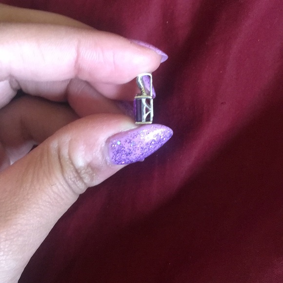 Purple Cubic Zirconium Pendant - Picture 2 of 3